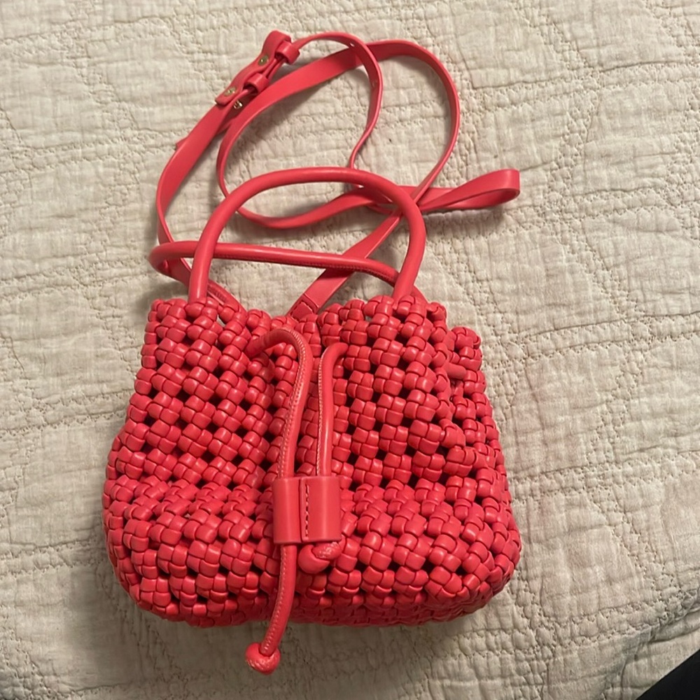 Anthropology, bright pink bag